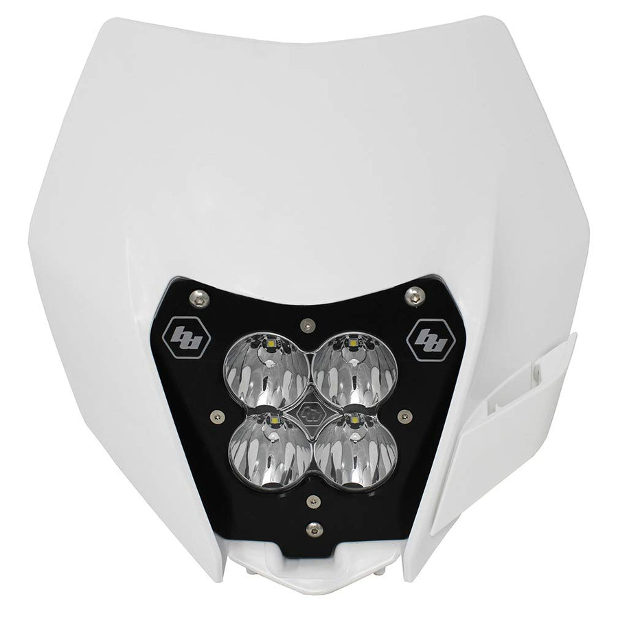XL80 Baja Designs LED Headlight Kit with Shell for KTM XCM, XCF, EXC, XCW Motorcycle (White)