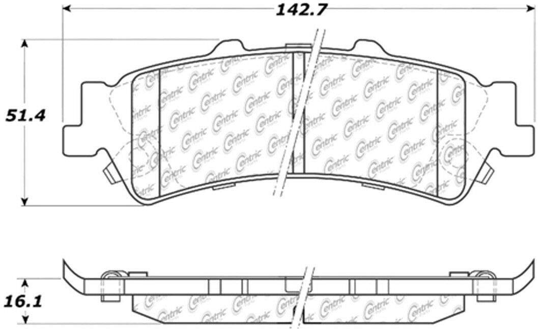 306.07920 Centric Disc Brake Pad