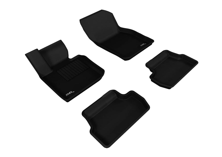 3D MAXpider Kagu Custom Fit Floor Mat (Black) Compatible with Mini Cooper/S/SE/JCW Hardtop 2-Door (F56) 2014-2024 - R1 R2