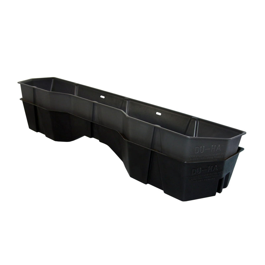 Under Seat Storage DuHa 40011 fits 2004-2024 Nissan Titan King Cab & Crew Cab | Dark Gray Heavy-Duty Back Seat Multi Tool Organizer | Includes Dividers