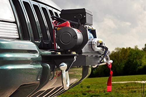 Rough Country Winch Plate Mounting for 1993-1998 Jeep Grand Cherokee ZJ - 1049, Black