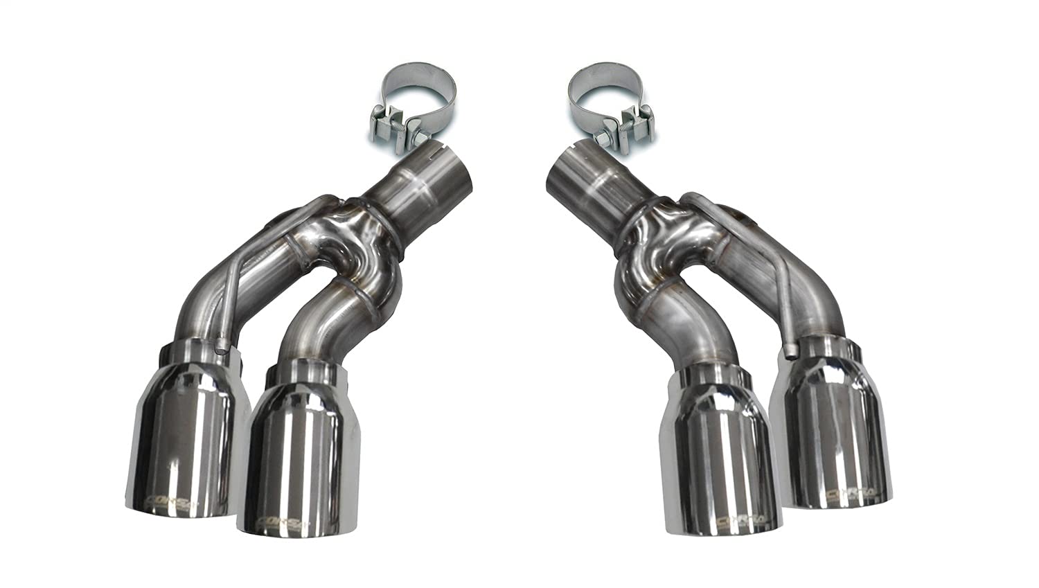4.0 IN Twin Pro-Series Tip Kit | 2016-2019 CTS-V 6.2L CORSA Systems Polished