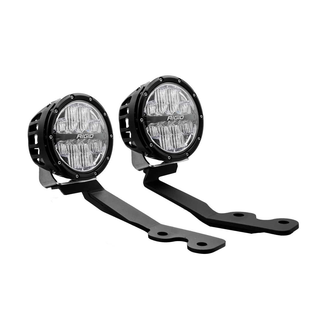 Rigid 46806 LED Light Mount Kit A-Pillar FITS 2022+Toyota Tundra Includes Rigid 6" inch 360-Series Drive Optics with Amber Back Lighting and Amber & Black Covers