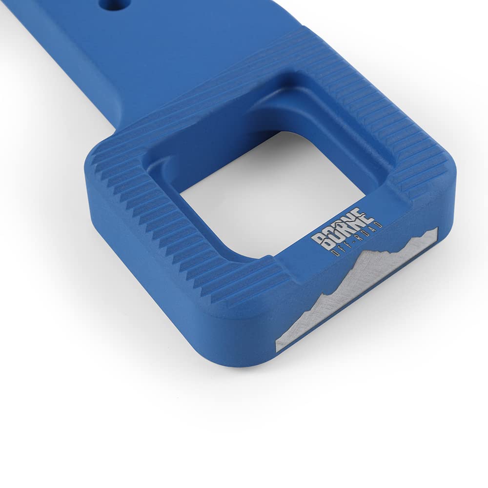 Borne Off-Road Mishimoto BNTH-F150-17BL Billet Tow Hooks Compatible with Ford Raptor 2017+, Micro-Wrinkle Blue