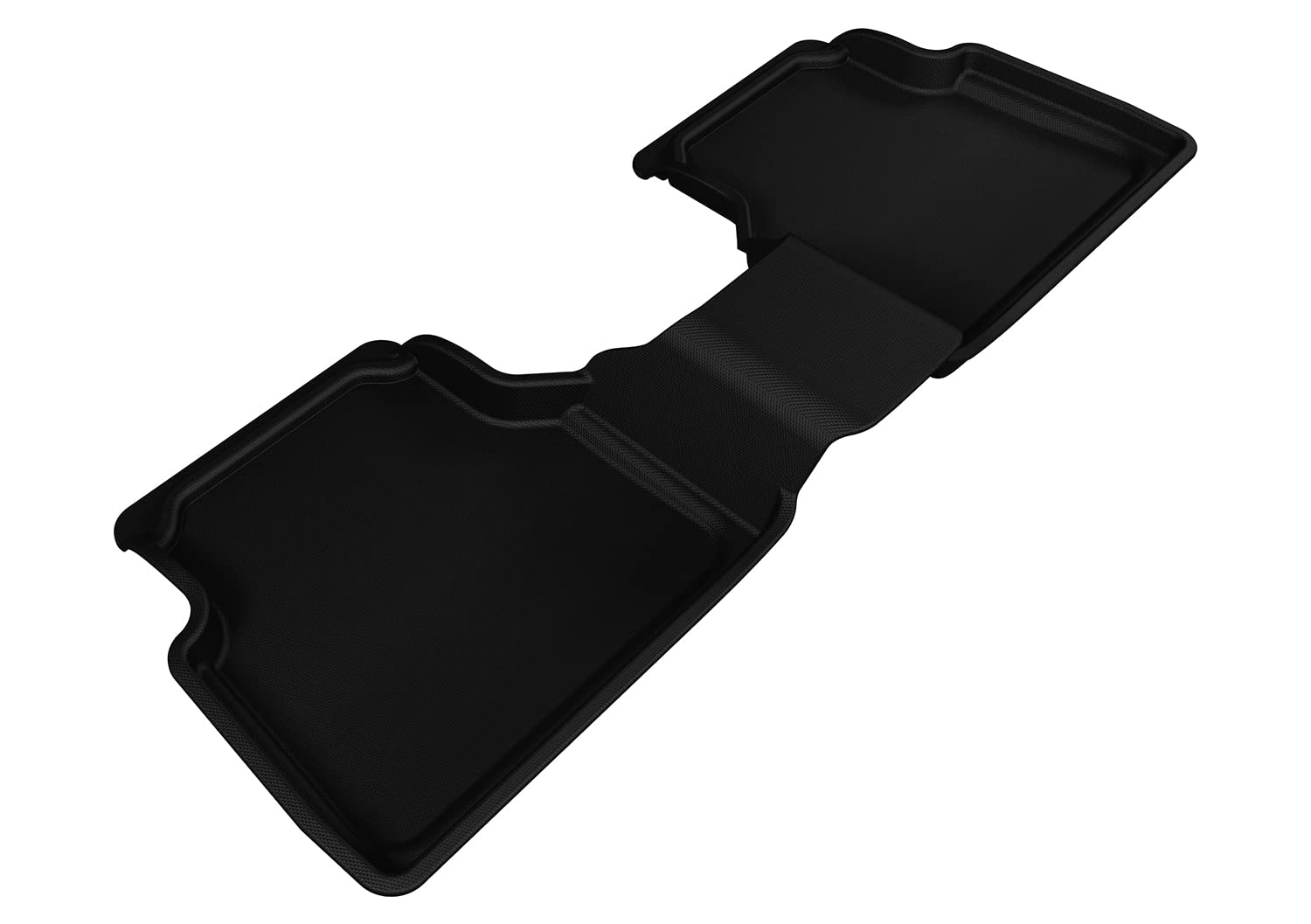 3D MAXpider L1VW02121509 Floor Mats All-Weather for Volkswagen Tiguan 2009-2017 / Tiguan Limited 2018-2019 Custom Fit Car Floor Liners, Kagu Series (2nd Row, Black)