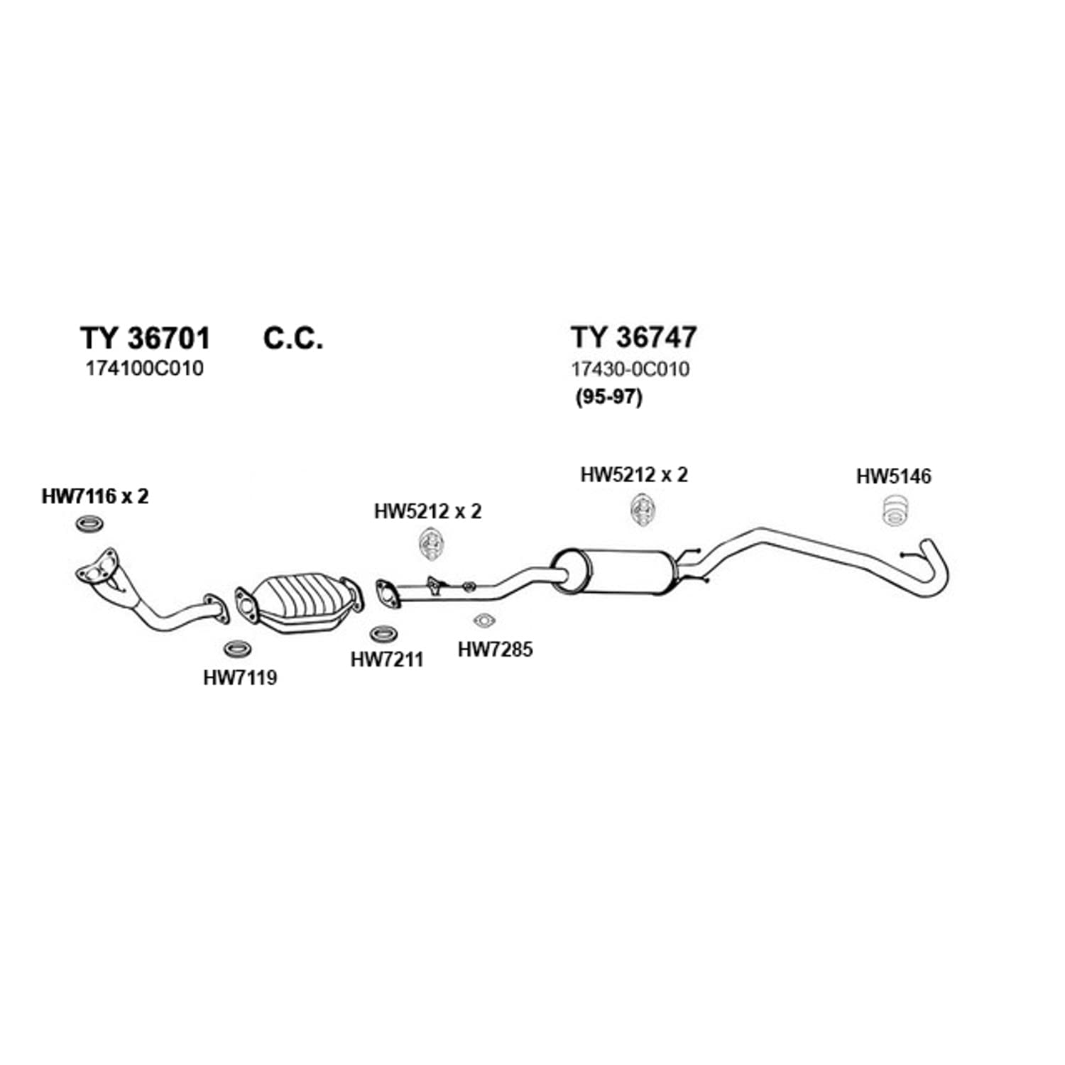 Hw7119 Ap Exhaust Products Gasket