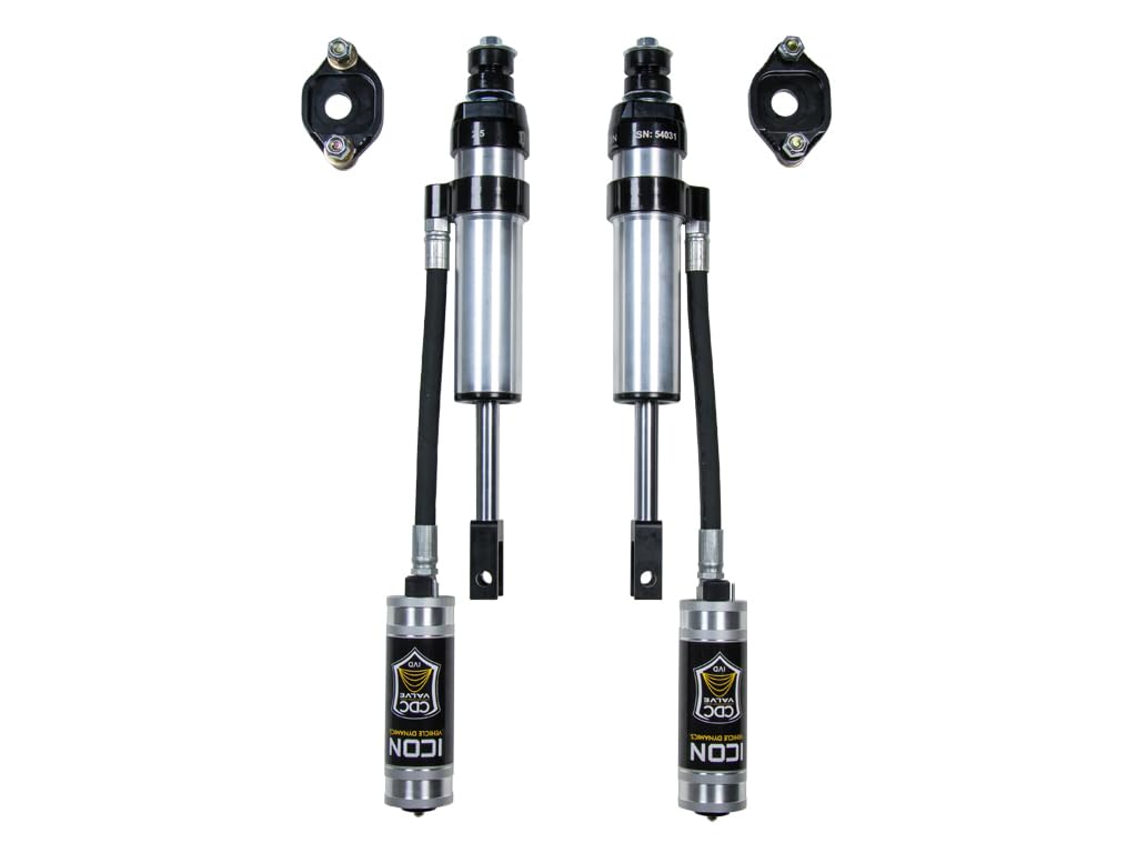 Pair, ICON Compatible with 11-19 GM 2500/3500 HD 0-2 Lift Front Ex Travel 2.5 VS RR/CDCV Shocks, 77832CP