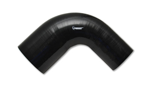2.5" ID Vibrant Performance 2782 Black x 3" ID 4 Ply 90 Degree Reducer Elbow
