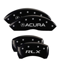 MGP Caliper Covers Black Powder Coat Finish 39014SRLXBK Engraved Caliper Cover with Silver Characters, Set of 4 "Acura/RLX"