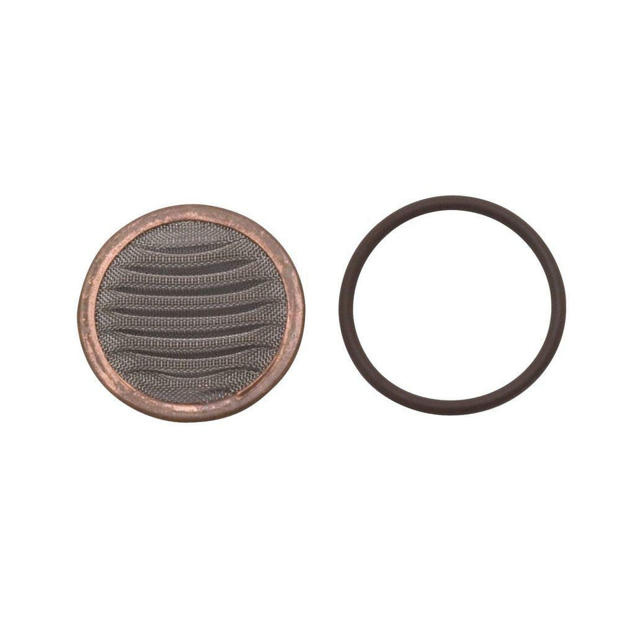 Edelbrock High Flow 8137 Fuel Filter Replacement Element 3 in. Long By 1 1/4 in. Diam./40 Micron/6AN Male Inlet/Outlet/Billet Aluminum