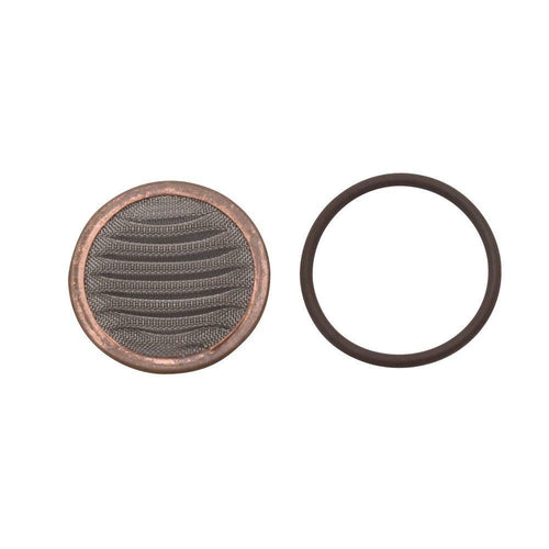 Edelbrock High Flow 8137 Fuel Filter Replacement Element 3 in. Long By 1 1/4 in. Diam./40 Micron/6AN Male Inlet/Outlet/Billet Aluminum