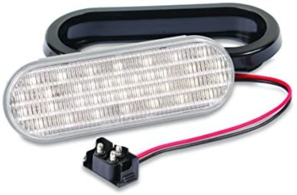 Custer 6.5" x 2.25" Oval Clear LED CPL65CL, 28 LEDs