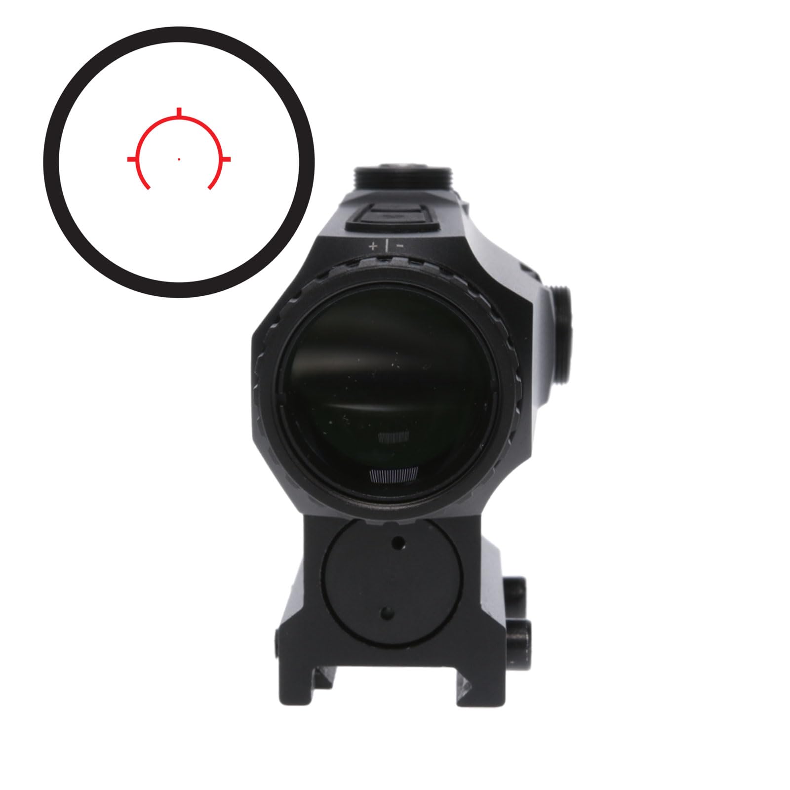 PRISM PR1 TRUGLO 1x25mm 1x Magnification Hunting Tactical Durable Adjustable Illuminated 6-MOA CQB Circle Red-Dot Sight