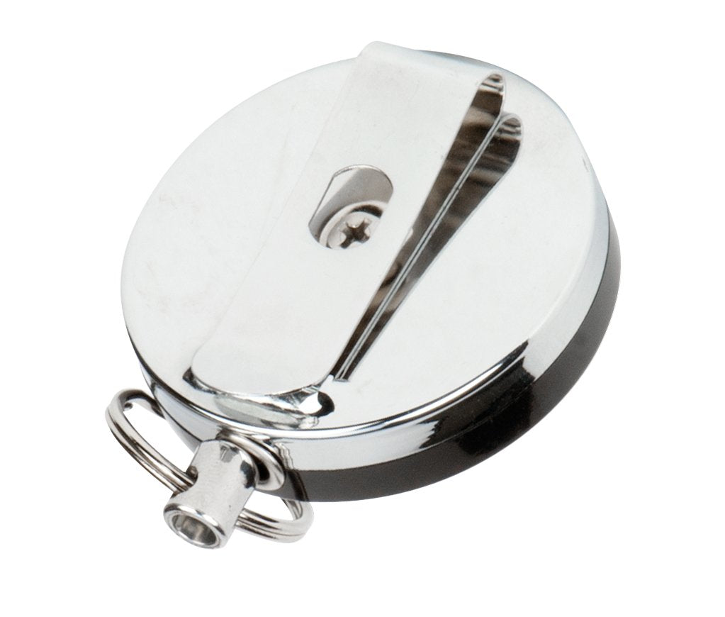 W3314 Performance Tool Retractable Cord Reel with Split Key Ring and Belt Clip, 48-inch Easy Pull, 2-inch Diameter