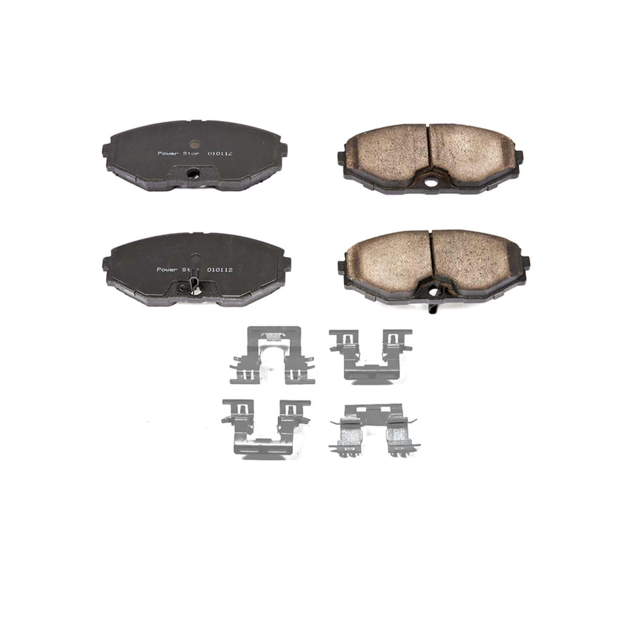 Power Stop Brake Kit Front For Infiniti J30 1993-97 - Ceramic Brake Pads With Installation Hardware, 17-587