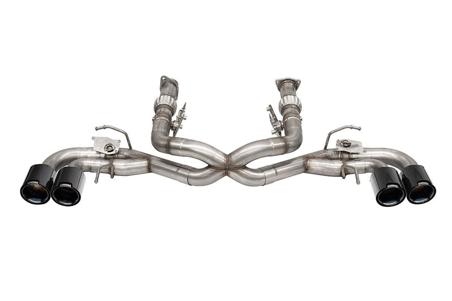 C8 RWD CORSA Performance Stainless Steel Exhaust System Part with Carbon Fiber Tips