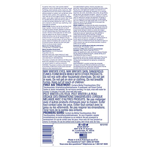 Silicone Sealant STAR BRITE White 10.3 OZ. (082121)