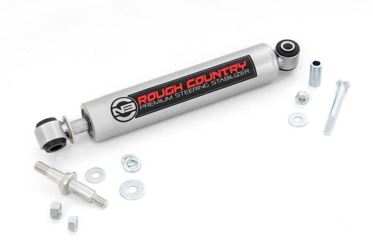 Rough Country Steering Stabilizer N3 for Jeep TJ, YJ, XJ, ZJ & GM - 8731730