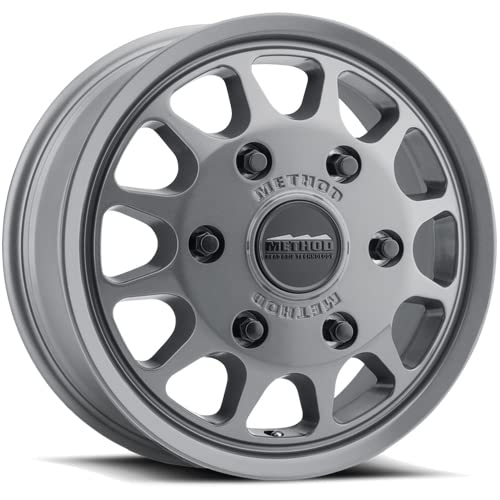 703 Method Race Wheels Titanium Wheel with Gloss (17 x 7.5 inches /6 x 130 mm, 50 mm Offset)