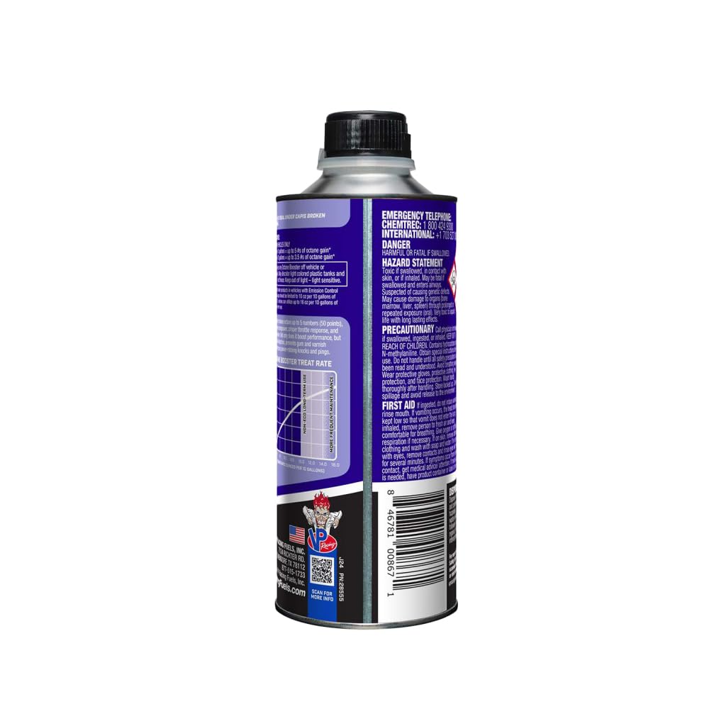 Octane Booster VP Racing 28555 Unleaded, Pack of 1