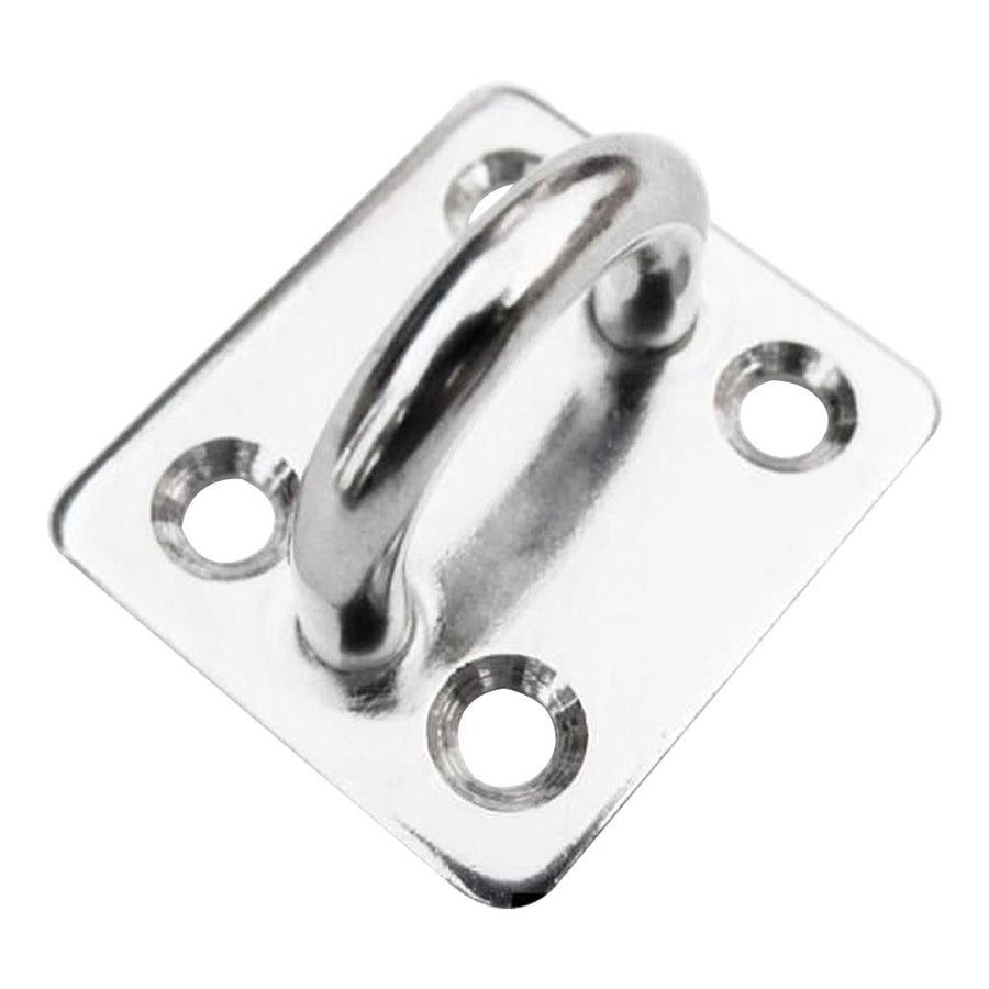 Eye Plate Kathleen0 4 Holes Rectangle Yacht Accessories Marine pe Fixing Hardware with Ring Boat Deck Stainless Steel