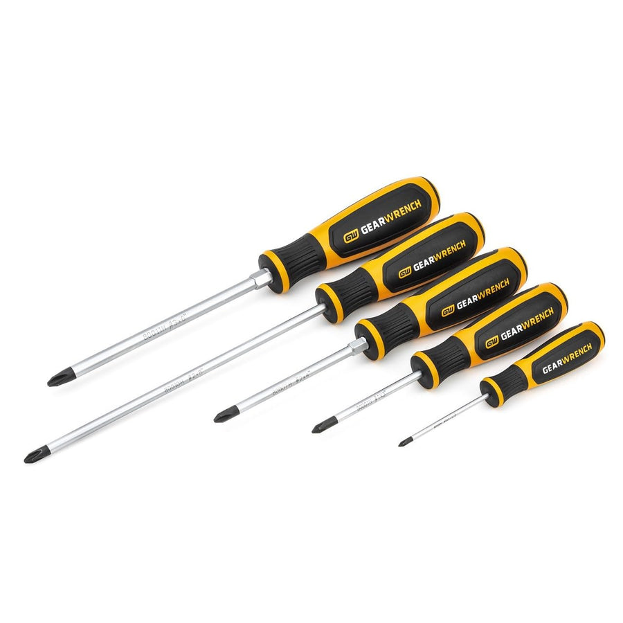 5 Pc. Phillips GEARWRENCH Dual Material Screwdriver Set - 80052H