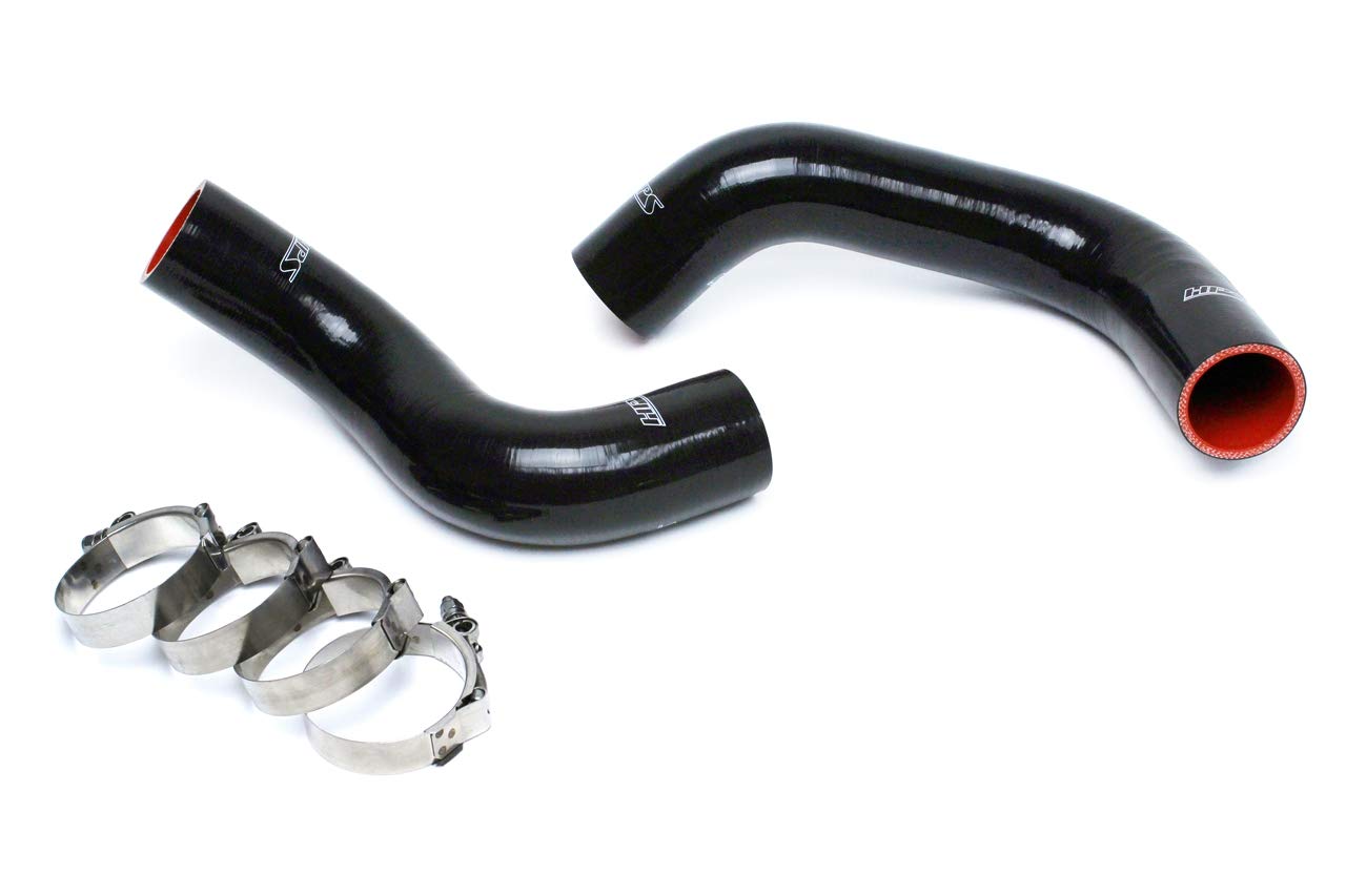 Black HPS 57-1498R-BLK Reinforced Silicone Radiator Hose Kit Compatible for Dodge 2004-2006 Ram 1500 SRT-10 8.3L V10