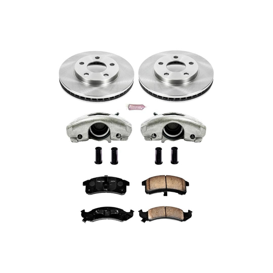 Power Stop 1-Click KCOE1534 Autospecialty OE Replacement Brake Kit with Calipers