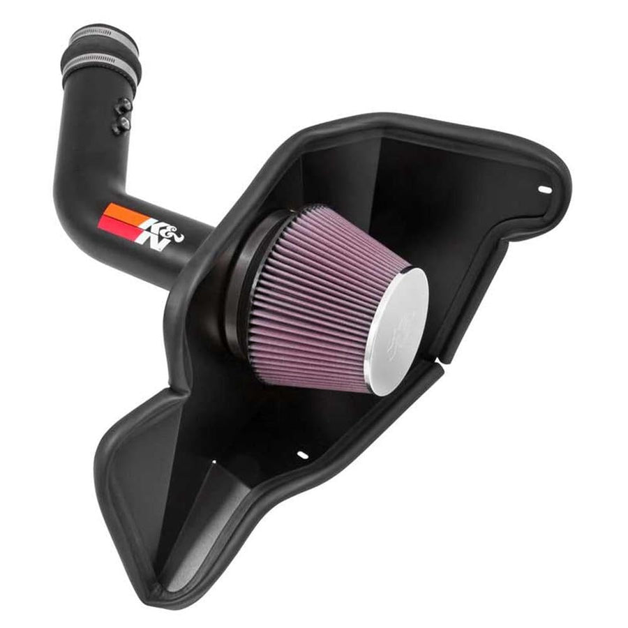 Cold Air Intake System K&N: High-Flow Air-Filter, Increase Performance & Horsepower: Compatible with 2015-2017 FORD Mustang, 69-3536TTK