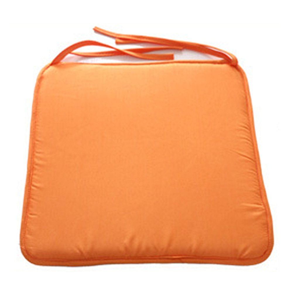 Cushion Seat Pad, 40cm x 40cm Square Solid Color Chair Seat Pads with Ties for Patio Home Car Sofa Office