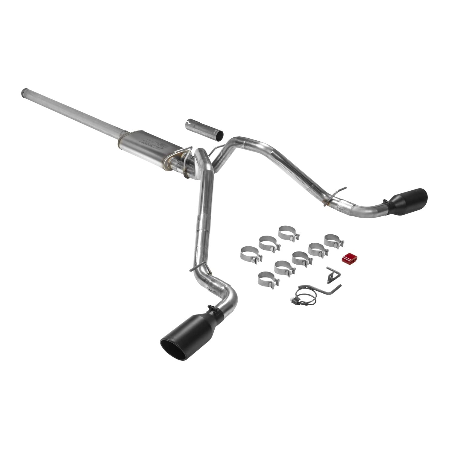 Flowmaster 717822 Cat-Back FlowFX Exhaust Kit 3 Inch to 2.5 Inch Tailpipes Stainless Steel 4.5 Inch Black Tips Compatible with 2009-2013 Silverado Sierra 1500 5.3L 2/4wd 143.5 or 57.5 Inch Wheelbases