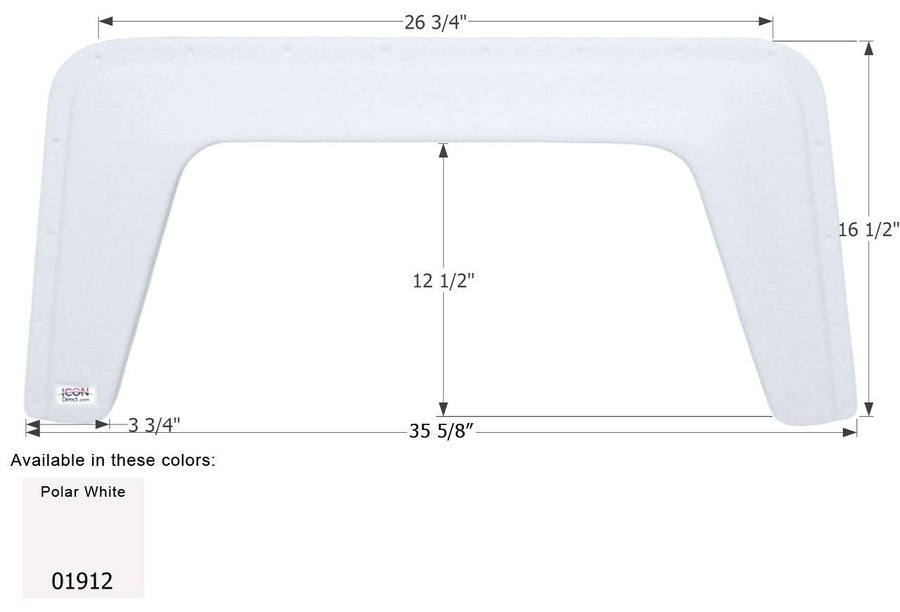 Fender Skirt ICON, Single, Sunland, FS1912, Polar White