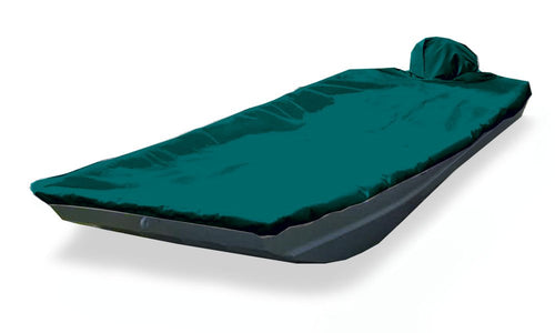 Trailerite TAYLOR MADE PRODUCTS Semi-Custom Boat Cover for Jon Boats with Outboard Motor - Includes Motor Hood, Teal (14' - 15' CL x 75" B)
