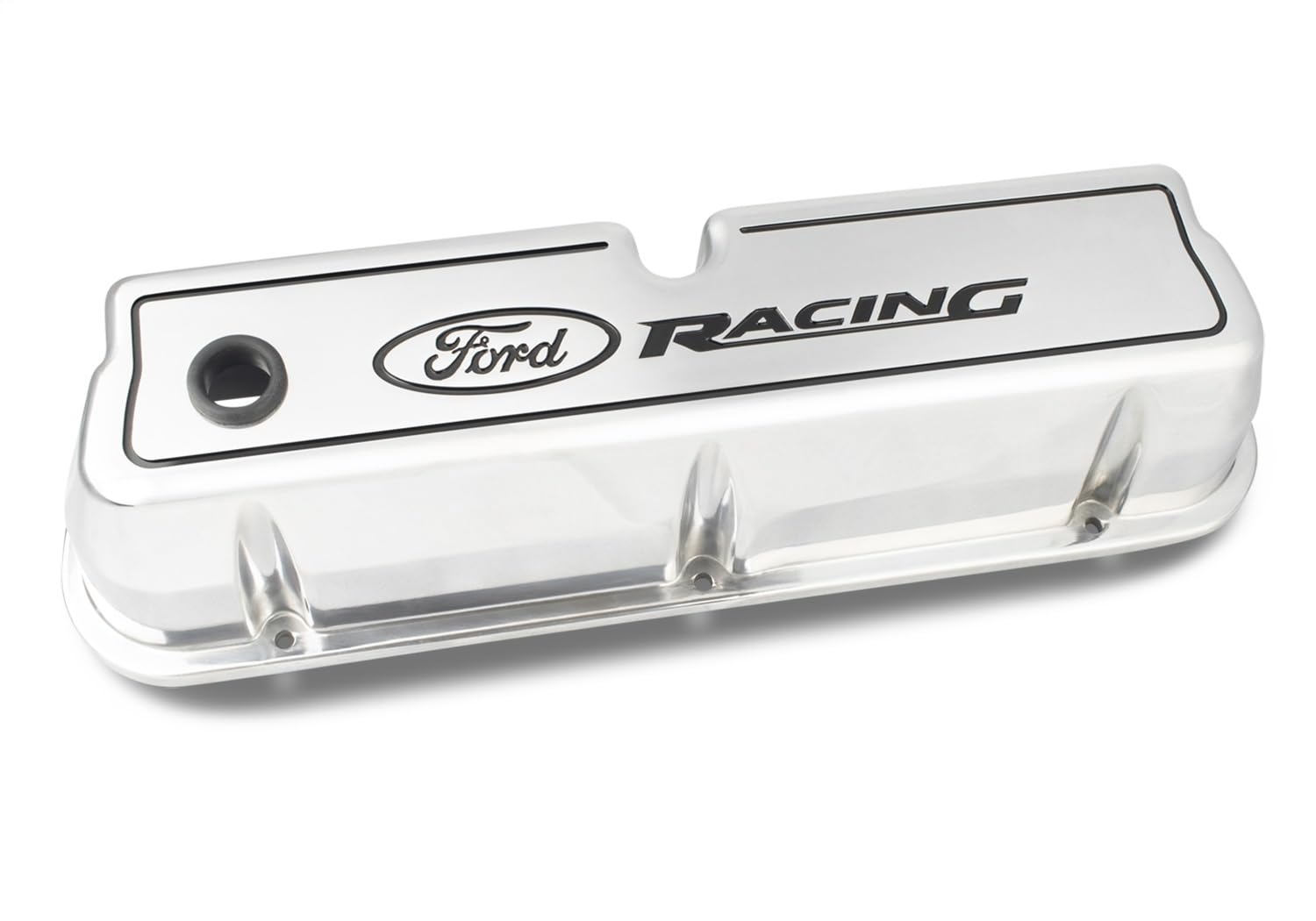 Ford Performance Parts Compatible with/Replacement for - 302-001 - Die Cast Alm Valve Cover Set w/Compatible with/Replacement for Ford Racing Logo
