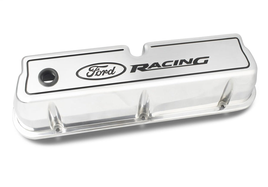 Ford Performance Parts Compatible with/Replacement for - 302-001 - Die Cast Alm Valve Cover Set w/Compatible with/Replacement for Ford Racing Logo