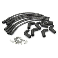 Lokar PW-1016 Performance Products Plug Wire Kit Ls Coil To Plug, 180D Plug, 90D Coil, Cut To Fit Black With White Tracers