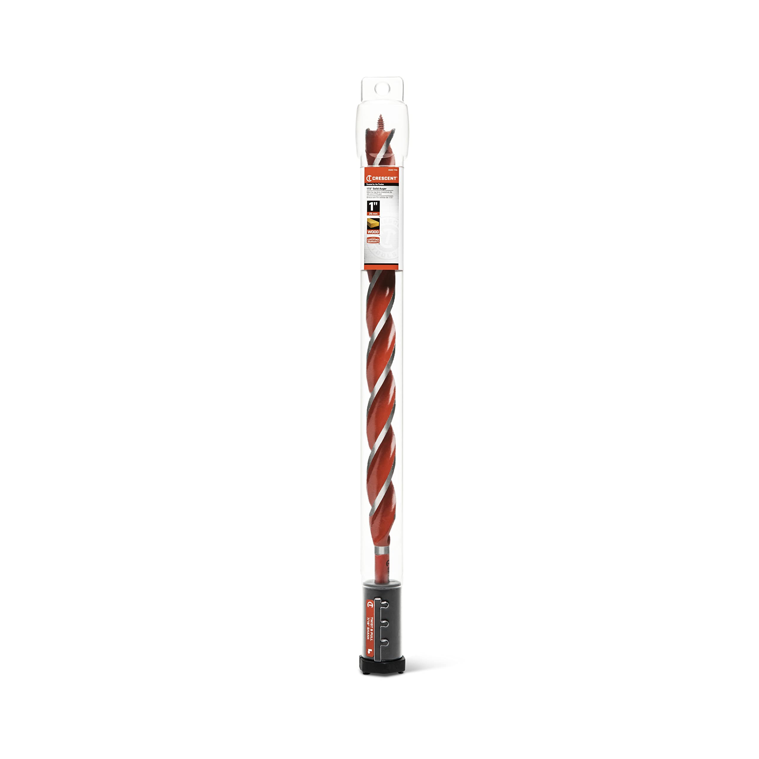 Solid Crescent Auger Drill Bit | 17" x 1" | CDAG-1745
