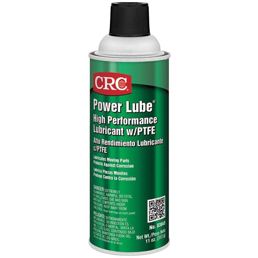 Industrial CRC Power Lube High Performance Lubricant With PTFE, 11 Wt Oz, Aerosol Lubricant Spray High Performance