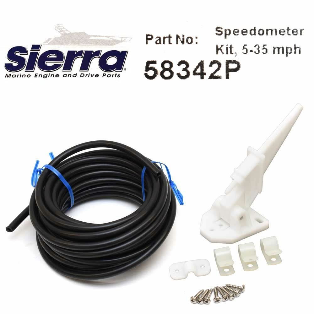 Amega Domed Pitot Type Sierra International 58342P Scratch Resistant Speedometer Kit, 3"