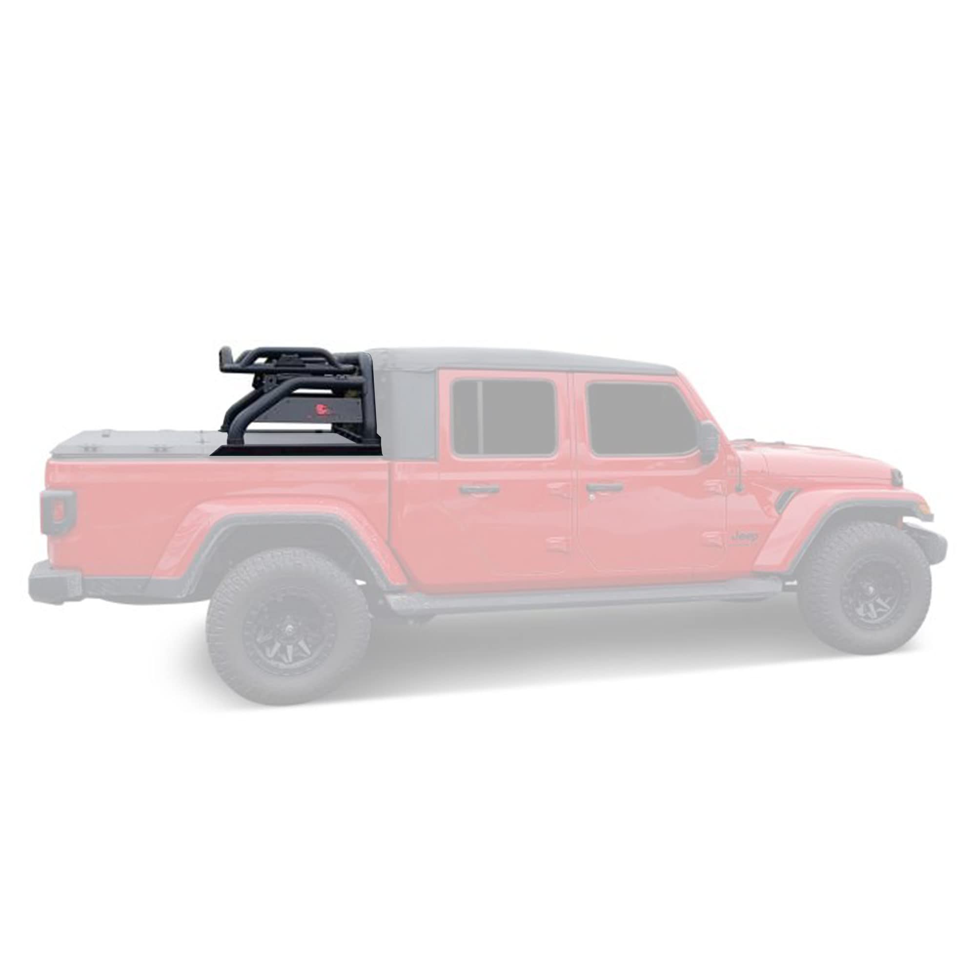 Atlas Roll Bar Black Black Horse Off Road Compatible with 2020-2023 Jeep Gladiator-ATRB9BK