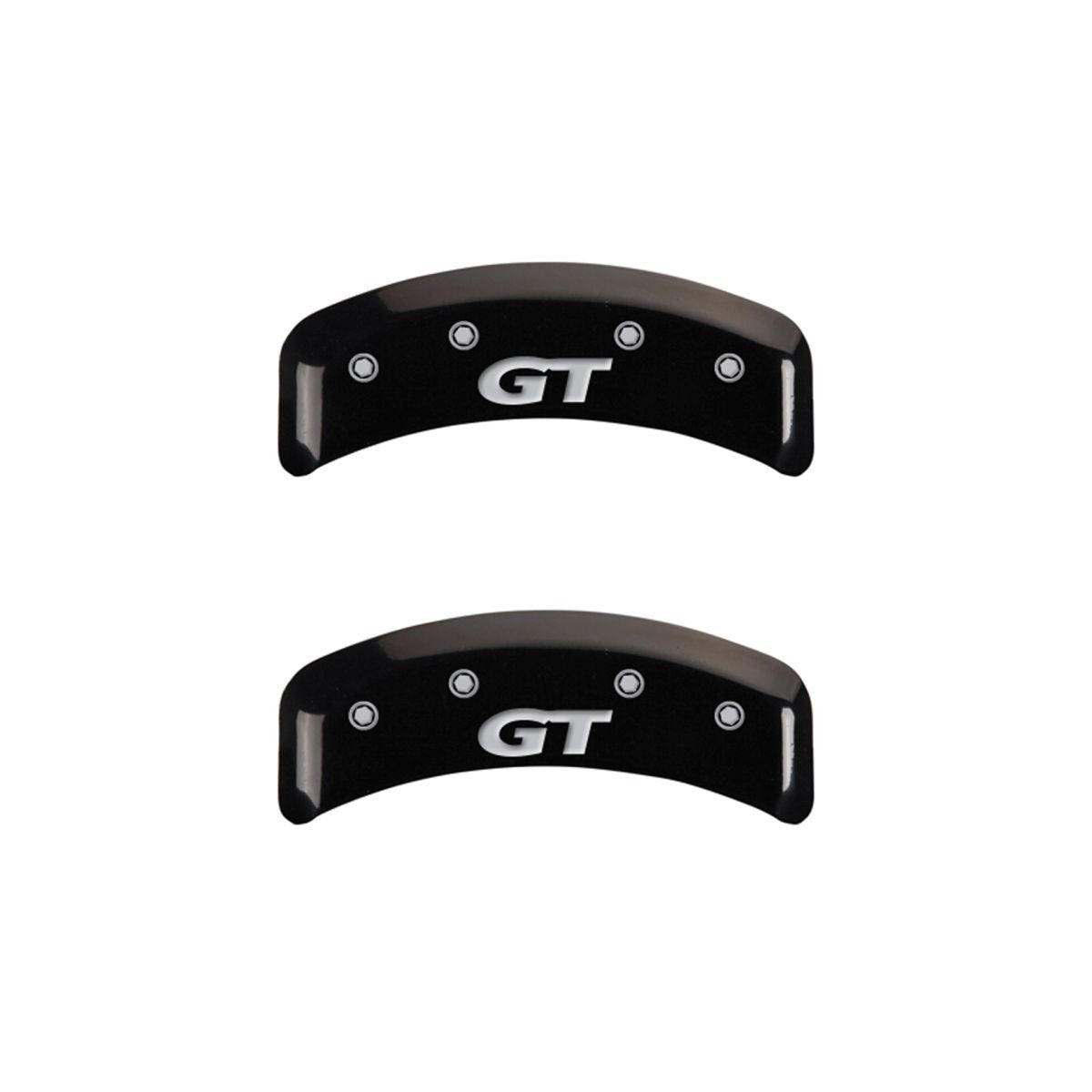 Mustang MGP Caliper Covers 10095SMG1BK Black Caliper Covers - Engraved Front & Rear, Set of 4