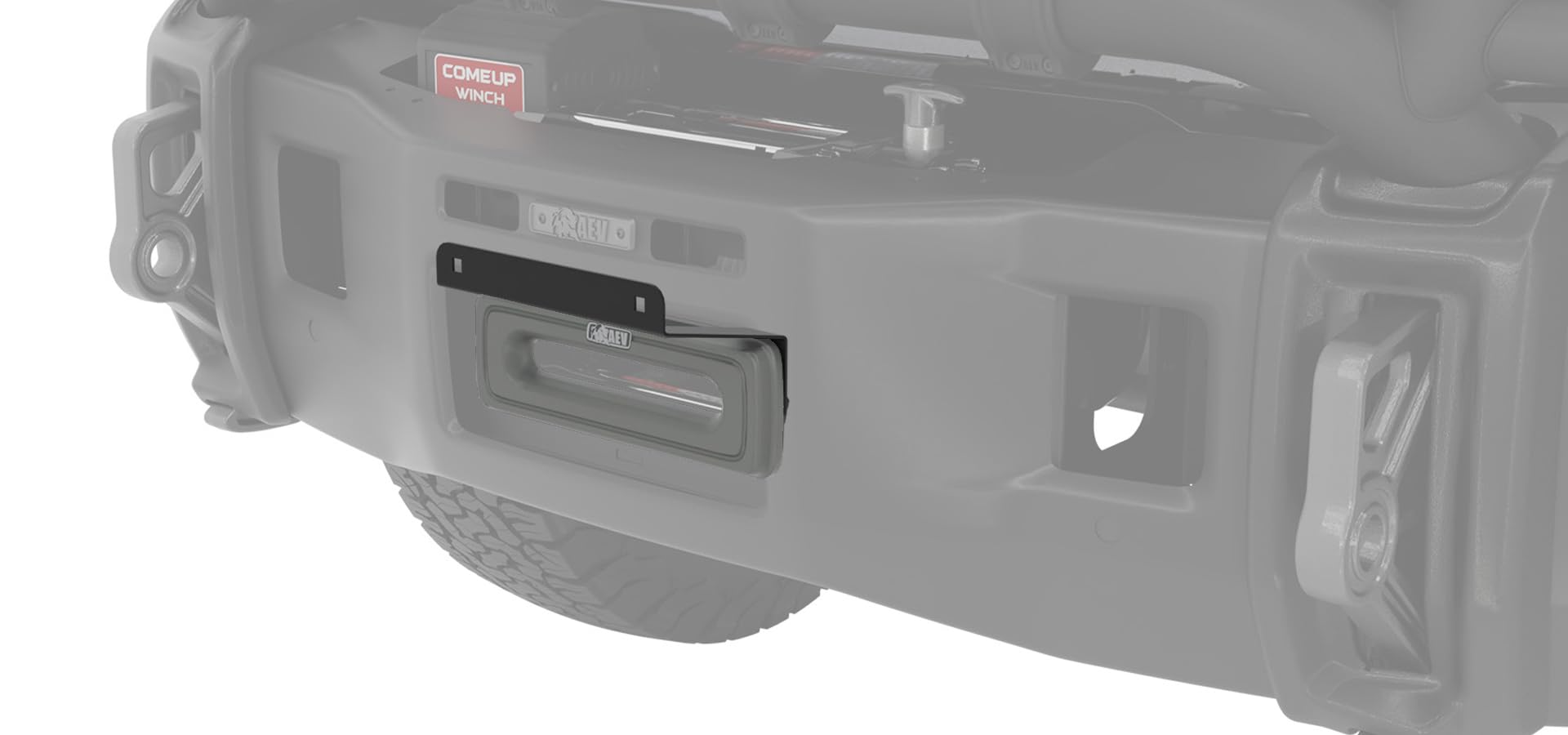 Ram AEV Hawse Fairlead License Plate Mount