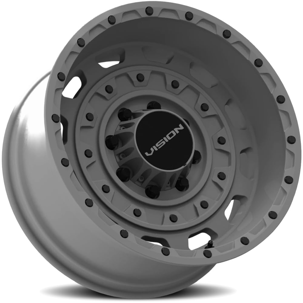 Custom Vision 403 TACTICAL Wheel - 17x10, -25 Offset, 8x170 Bolt Pattern, 125.2mm Hub - Gunmetal Rim