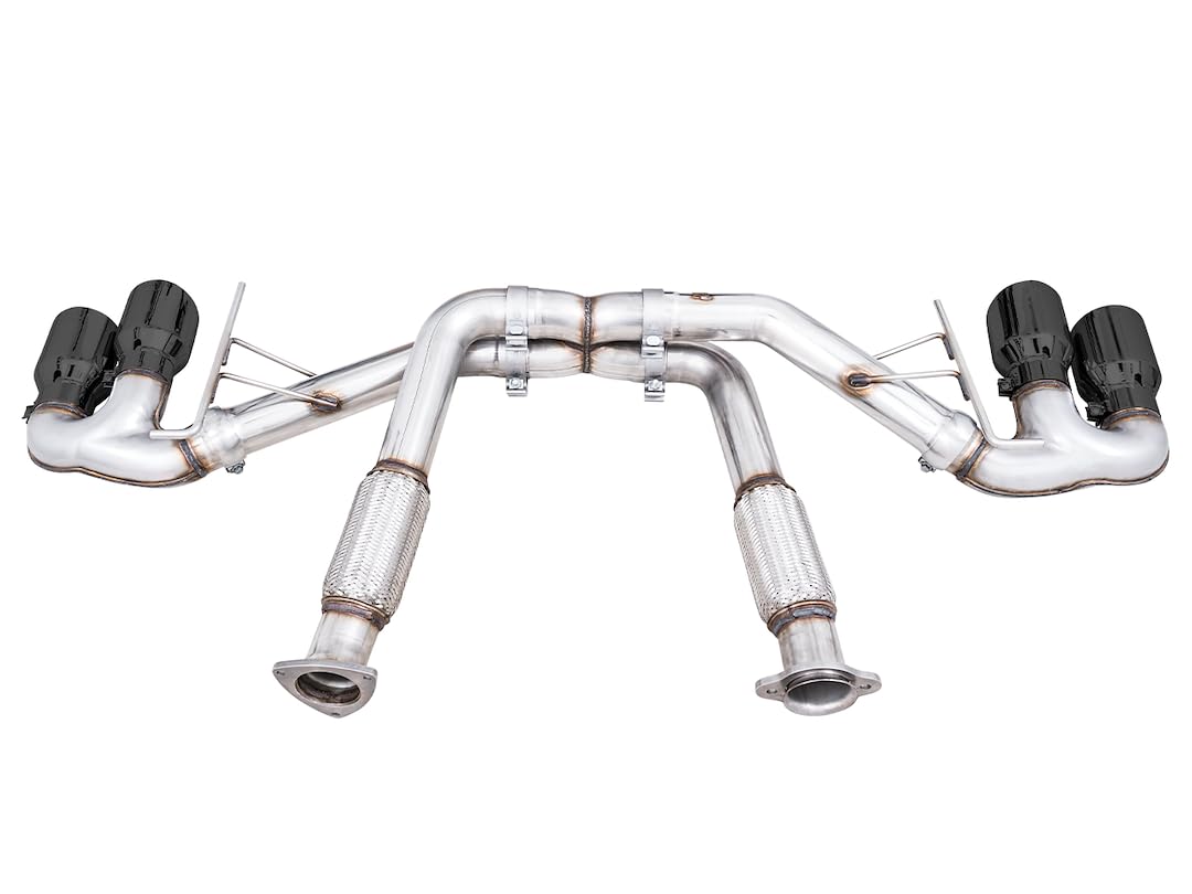2020 Chevrolet Corvette (C8) AWE Tuning Track Edition Exhaust - Quad Diamond Black Tips