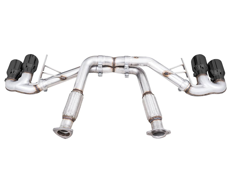 2020 Chevrolet Corvette (C8) AWE Tuning Track Edition Exhaust - Quad Diamond Black Tips