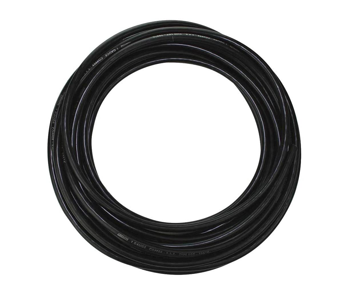 Battery Cable Moroso 74071, 1 Gauge, 50 ft Roll in Black