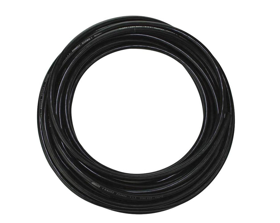 Battery Cable Moroso 74071, 1 Gauge, 50 ft Roll in Black