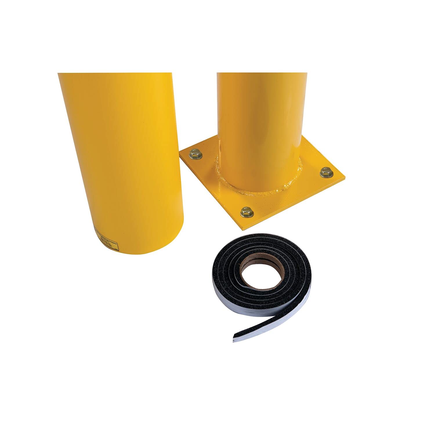 Eagle Steel Bollard Post and 1764PS Poly Sleeve Combos with Kit, 6" Size, 6-5/8" Diameter x 42" Height