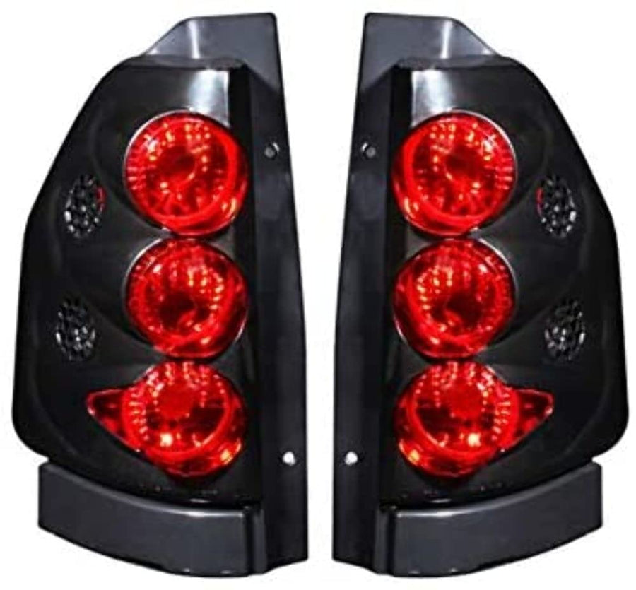 Black Euro Tail Light Set-Clear Lens ANZO USA 211093