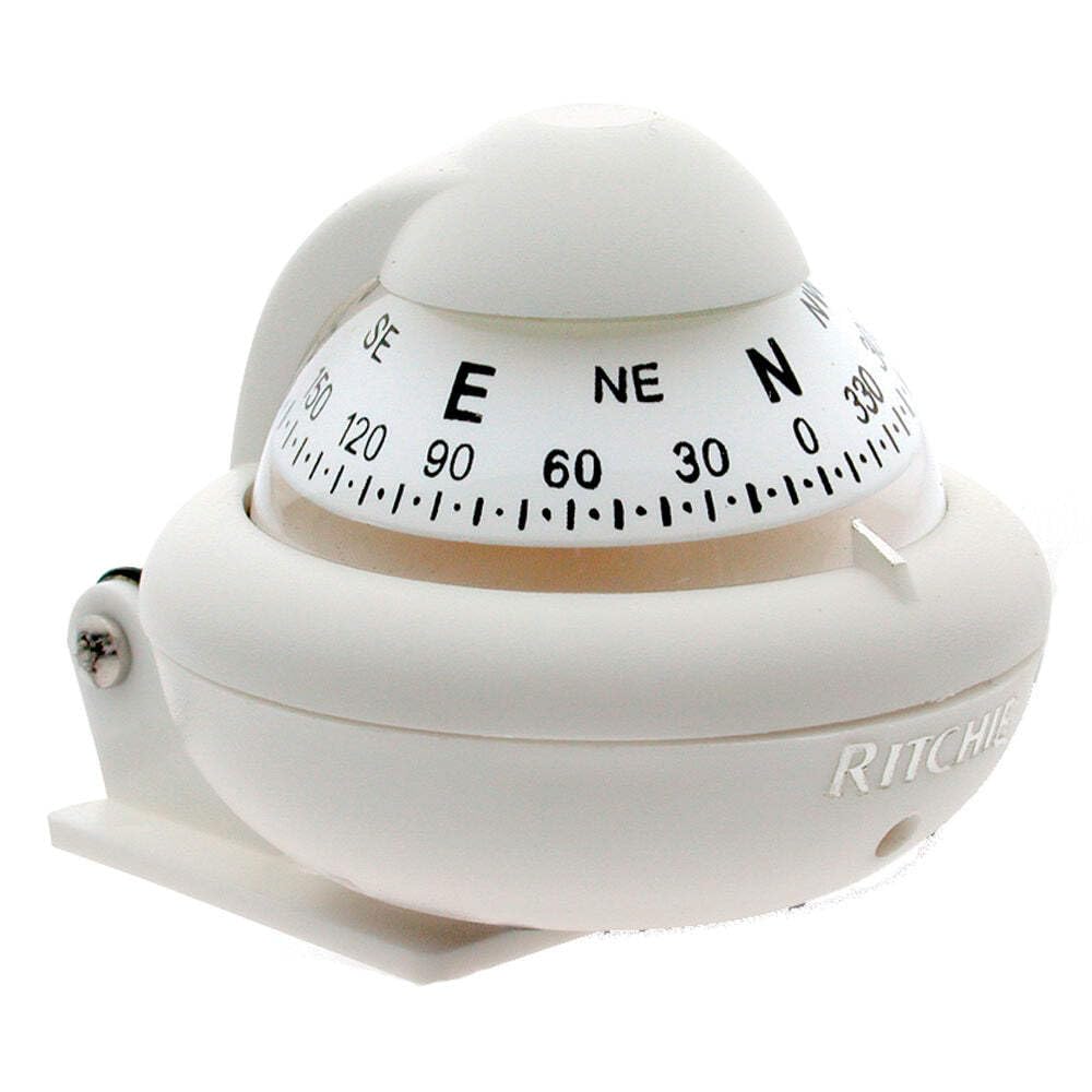 Ritchie X-10W-M Sport Marine Compass, White, 2-inch Dial Navigation
